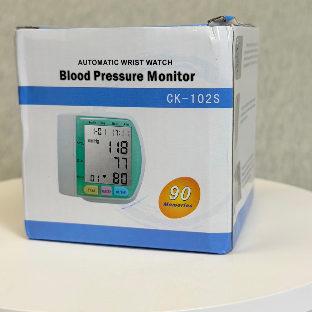 Automatic Wrist Blood Pressure Monitor CK-102S Digital Heart Rate Pulse Meter - Picture 2 of 5